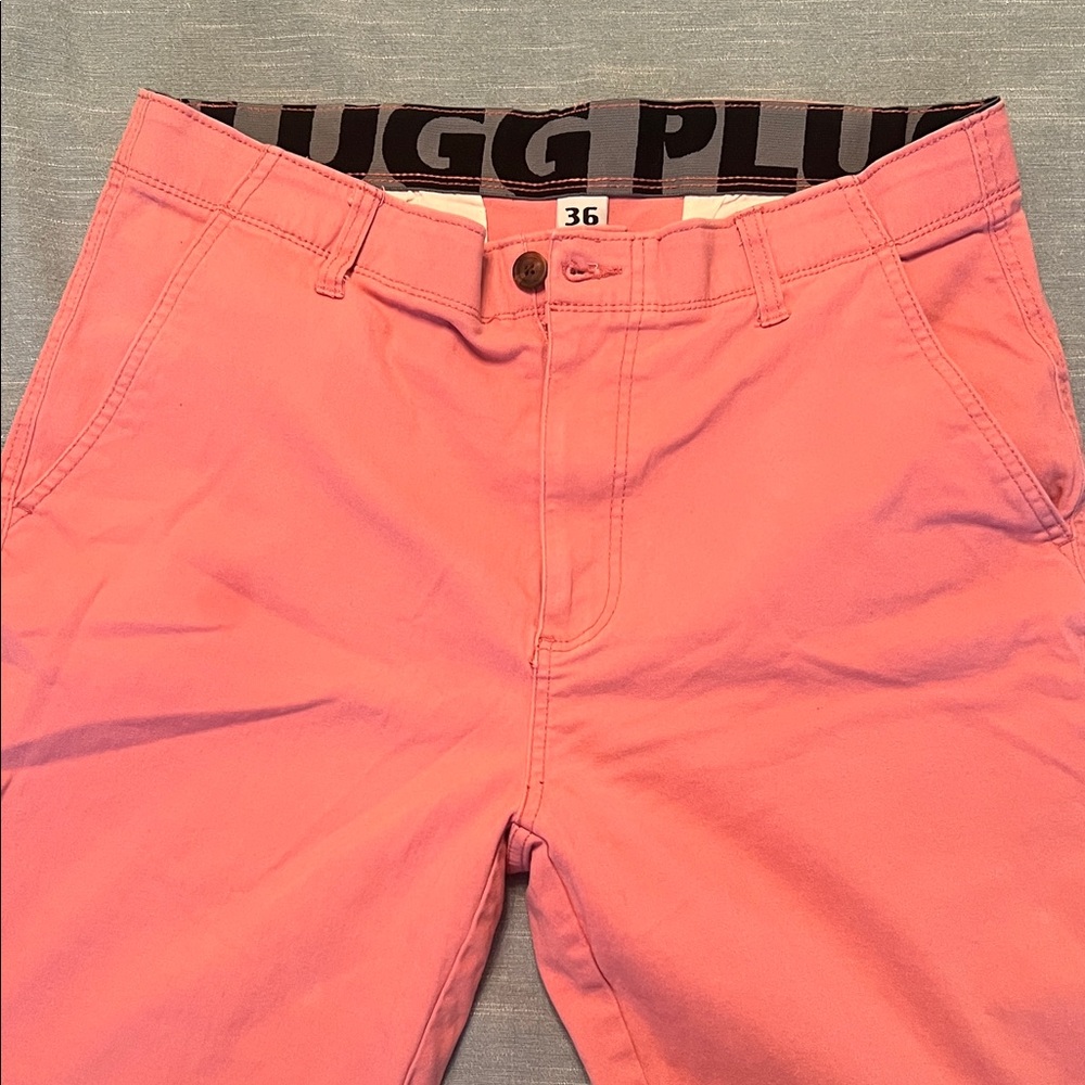 Pink Men's Chino Shorts with Strech Waistband